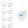 Aiivioll 4 paia di ganci auricolari per AirPods Pro 3 con custodia bianca