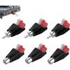 DONOONIS 6 Pezzi Spina RCA, Spina RAC E Presa Per Terminale A Vite AV, Spina RCA, Spina RCA, Adattatore RCA, Adattatore RCA, Spina RCA Avvitabile Senza Saldatura, Spina Altoparlante