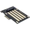 Cablecc PCI-E 3.0 x4 corsia a U.2 U2 Kit SFF-8639 Host Adapter per scheda madre Intel e 750 NVMe PCIe SSD Nero