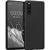 kwmobile Custodia Compatibile con Sony Xperia 10 IV Cover - Back Case per Smartphone in Silicone TPU - Protezione Gommata - nero