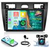 ETLFUCyber 4G+64G Android 13 Autoradio per Ford Fiesta 2002-2008, 9 Pollici Schermo Radio con Wireless Carplay e Android Auto/WiFi/GPS/Bluetooth 5.0 / 32EQ / FM RDS Radio