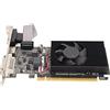 PUSOKEI Scheda Grafica per Computer, Scheda Grafica da Gioco 1G DDR3 64 Bit PCIE 2.0, con Ventola di Raffreddamento, Supporto DirectX10.1, Scheda Video PC con Porta HDMI, DVI, VGA