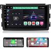 Hexinex 9 Pollici Android Autoradio (6+128GB) con Carplay Android Auto per Mercedes Benz Smart Fortwo 451 (2005-2010) Car Radio con GPS Bluetooth WIFI FM 4G SIM Comandi al Volante