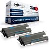 Print-Klex 2 X cartucce toner compatibili per Brother HL L2300 Series HL l2300d HL di l2320d l2321d HL l2340dw HL l2360dn HL di l2360dw l2361dn HL di l2365dw l2380dw TN 2360 - Confezione doppia