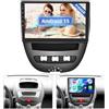 Hikity [8 Core 4+64G] Android 15 Autoradio per Toyota Aygo (2004-2014)/Peugeot 107(2009-2015)/Citroen C1(2005-2014) Radio Wireless CarPlay Android Auto 10.1 Schermo Mirror Link GPS BT FM RDS WIFI DSP