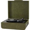 Crosley Mercury Giradischi Vinili con Bluetooth In/out - Giradischi Vintage Design - Lettore di Dischi a 3 Velocità - Per 7, 10 e 12 - Portatile con Custodia Integrata - Verde