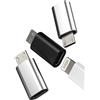 HOYULLI Adattatore Ricarica Lightning Femmina A Micro USB Maschio(3 Pack) per IPhone Da Cellulare Android Jack Adattatore Per Apple Cavo Dati Compatibile Per Samsung Galaxy S6 S7 Edge+ S7Active Note5 to-mc