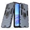 MaiJin Compatibile con OPPO A53 4G, OPPO A53s 4G, OPPO A32 4G Cover, Custodia Armor Anello Cavalletto (Funziona con il Supporto Magnetico per Auto) Case Paraurti (Blu Navy)