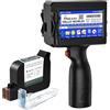 Phezer P15 stampante a getto d'inchiostro portatile per qualsiasi superficie. Ugello 0,5 per stampa QR, codice a barre, lotto, logo su vetro, plastica, cartone. Supporta 25 lingue.