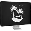 kwmobile 20-22 monitor Cover - Protezione Monitor PC Antipolvere Schermo Computer - Custodia Protettiva Relax sull'Amaca Bianco