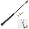 leruiyezs Antenna Auto FM AM Antenna Autoradio da Tetto 16 Pollici Compatibile con Opel VW Peugeot Citroen Fiat BMW Mini Cooper Renault Ford con Adattatore per Segnale Radio Stabile Universale