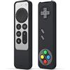 elago Custodia Retrò R4 Compatibile con Telecomando Apple TV 4K Siri 3a Generazione(2022) e 2a Generazione(2021)-Design Classico Controller [Non Funzionante], Cordino Incluso, Antiurto (Nero)