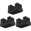 OTOTEC 3PCS ATX 8 Pin Maschio A Femmina Adattatore Angolo Di 180 Gradi GPU Connettore Ad Angolo Verso Il Basso Scheda Adattatore Di Alimentazione Per Scheda Grafica Desktop Nero