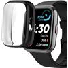 Lamshaw Compatibile con ID208 Plus Custodia di protezione, silicone TPU custodia di protezione antiurto, protezione completa anticollisione, compatibile ENOMIR/WMK/Quican ID208 Plus Smart Watch. (Nero)