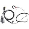 HYSHIKRA Cavo adattatore audio radio universale a 2 vie 3,5 femmina a multi-pin con PTT 3,5 mm Jack Headset Compatibile con Baofeng UV-5R UV-5RA UV-82 Kenwood TH-22AT TK-3100 (RED forma G)