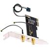 Cablecc Scheda Wireless NGFF A/E-Key Scheda WiFi a PCI-E Express 1x Adattatore per WLAN Wifi6 Wifi7 Bluetooth (PCIE a A+E)