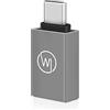 Wicked Chili 1x Adattatore USB-C per Webcam Compatibile con Logitech, Jelly-Comb, Teaisiy, Nulaxy e Webcam HD 1080P, da Type-C a Type-A USB 3.1 Jack, Adattatore per Laptop
