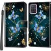 Haninsuze Cover per Samsung Galaxy A71, Portafoglio PU Pelle, farfalla | Interno TPU Antiurto, Anti-Graffio, Fessura per Schede, Supporto Stand, Design Libro, Flip