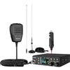 Retevis MB63B CB Radio e Antenna, NRC Cancellazione Del Rumore Radio CB Veicolare,12V/24V, AM/FM, TFT Colori, CTCSS/DCS, VOX, 40 Canali,EMG CH9/19 Radio CB Portatile per Team Fuoristrada (1 Pezzo)