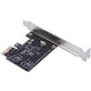 Elprico Scheda controller PCI Express SATA 3.0, 2 porte PCIe a SATA III da 6 Gb/s, schede di espansione SATA III da 6 Gbps con supporto piccolo e 1 CD