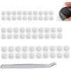 HAPPOW 30 paia di auricolari, rete antipolvere con colla, cuffie in-ear, rete filtrante, rete di ricambio in acciaio inox antipolvere (3,5 mm, 4 mm, 4,5 mm, 3 misure, ogni dimensione, 10 paia), con