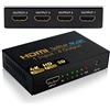 NIERBO Splitter HDMI 4 Uscite - Duplicatore compatibile con 4K 3D 1080p - 1 ingresso x 4 uscite splitter per PS4, PS3, Xbox e altri dispositivi