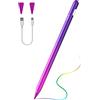 TiMOVO Penna Stilo, Penna Capacitiva Compatibile con iPad 11a/10a/9/8/7/6a Gen, iPad Pro 13/12,9/11 Pollici, iPad Air 3/4/5/6a, iPad Air 11/13 Pollici 2025, Palm Rejection, Viola