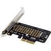 WANGCL NVME PCIE Adapter M.2 M-Key to PCIE 4X with Mounting Bracket for Desktop Motherboard Hard Drive Expansion