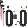 Amztour Kit Cablaggio USB-C con 4 Fusibili, DC 12V-24V a 5V/2,5A Protezione Bassa Tensione Dash Cam Kit Monitoraggio Parcheggio 24 Ore Compatibile con Auto, Camion, SUV