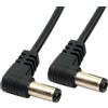 NFHK Cavo di alimentazione CC da 5,5 x 2,1 mm/2,5 mm maschio a maschio 5,5 2,1/2,5 mm ad angolo retto, 60 cm