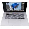 PCTC Cover trasparente ultra sottile per tastiera 2023 MacBook Pro 13 M2 M1(2022 2021 2020) A2338 A2289 A2251; MacBook Pro 16 2020 2019 A2141, TPU, trasparente
