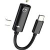 Kefiany Adattatore da USB C a Jack 3,5 mm per cuffie (2 in 1) Cavo audio per iPhone 16 15 Pro Compatibile con Samsung Galaxy S24 S23 Ultra per Apple per IPad Presa di Ricarica Connettore DAC AUX
