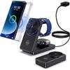 NeotrixQI Caricatore Wireless per Samsung Mag-safe Charger, Stazione di Ricarica Magnetica per Samsung Galaxy S26 Ultra S25 Ultra S24, Caricatore Pieghevole per Samsung Galaxy Watch Ultra 7 6 Galaxy Buds Pro 3