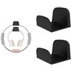 sciuU Supporto da Parete, [Set di 2] Universale Ganio Appendi Cuffie, Multiuso Organizer per Cuffie/Fitness Ring-Con/Pilates/hoop, Accessori per Auricolari, Installazione con 3M Adesivo, Nero