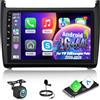 ETLFUCyber [2G+64G] Android Autoradio per VW Volkswagen Polo 2008-2020 con Senza Fili Carplay e Android Auto, Autoradio Touch Screen HD da 9 pollici con GPS/WiFi/Bluetooth/EQ/FM RDS
