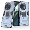 MaiJin Compatibile con OnePlus 11 Cover, Custodia Armor Anello Cavalletto (Funziona con il Supporto Magnetico per Auto) Case Paraurti (Blu Navy)