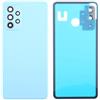 Generico Copri Batteria compatibile con SAMSUNG GALAXY A52 4G A525F / A52 5G A526B / A52S 5G A528B retro Posteriore Back Cover coperchio in plastica rigida + lente con cornice + Biadesivo perincollato (Blu)