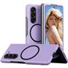 Ysnzaq Custodia per Samsung Galaxy Z Fold 7 5G Compatibile con Magsafe, Ultra Sottile Militare Antiurto Protettiva Hard PC Magnetica Phone Cover per Samsung Galaxy Z Fold7.QMS Purple