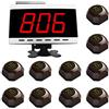SINGCALL Chiamare cameriere, Chiamare cameriere di cliente, cucina, albergo | banca, la merce contiene 1 mainframe(APE9500) e 10 cercapersone(APE560)