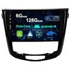 BXLIYER SXAUTO [6G+128G] Android 15 IPS Autoradio Per Nissan X-Trail Qashqai J11 Rouge(2014-2018) - Senza fili CarPlay/Android Auto - LED Camera + MIC - DAB WIFI Fast-boot Volante 360-CAM 2 Din 10.1 Pollici