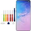 Vvsialeek [con telaio] Schermo di ricambio TFT LCD touch screen in vetro assembly per Galaxy S10 G973 SM-G973F con strumenti di riparazione tecnica Kit-No impronte digitali