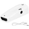 Agatige Convertitore Adattatore da Interfaccia Multimediale HD a VGA 1080P HDMI Femmina a VGA Femmina con Cavo Audio(Bianca)