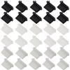 JCKD 30 Pezzi USB Silicone Tappo di Polvere, USB 2.0/3.0 Porta Tappo di Polvere di plastica, Compatibile con Tablet, PC, Laptop, Testa di Ricarica, Mobile Power Porta USB(Nero, Bianco, Trasparente)