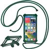 N NEWTOP Cover Universale CV31 per Cellulari Smartphone da 4.7 a 6.5 Pollici Cordino Tracolla Regolabile Cinghia Laccetto Corda TPU Appendere Estate Sport Fitness Inverno Stand Supporto (Verde)
