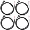 GBKDQQ Confezione da 4 cavi di prolunga DC da 1 m, 5,5 mm x 2,1 mm, cavo di collegamento da 12 V per telecamere di sorveglianza, strisce LED, telecamera di sicurezza CCTV, telecamera IP, nero