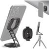 NEEWER Supporto ad Anello Magnetico Doppio per Telefono, Reggi Cellulare Magnetico Pieghevole Sottile con Vite 1/4 per Treppiede Compatibile con MagSafe iPhone Samsung Huawei Android per Video, PA095