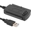 Annadue Adattatore USB a IDE SATA, Cavo Convertitore USB 2.0 a SATA PATA IDE 2.5 3.5 SSD, Adattatore per Disco Rigido Seriale e Parallelo per Windows e Mac OS