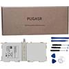 PUGASR EB-BT530FBU Tablet Battery Compatible with Samsung Galaxy Tab 4 10.1 SM-T530 SM-T530NU SM-T531 SM-T535 SM-T537 T537A T537R4 P5220 Series EB-BT530FBC EB-BT530FBE 3.8V 6800mAh Tools