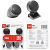 GK SOUND KIT SET PER BOSS AUDIO SYSTEMS TW18 TW 18, 2 tweeter da 3,7 cm 37 mm di diametro, da 100 watt rms 200 watt max, 4 ohm, profondità 1,2 cm, per auto, a coppia