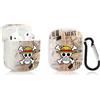 LEWOTE Custodia in Silicone Compatibile con Airpods 1 e 2 Funny Cute Cartoon 3D Case Cover (Skull)